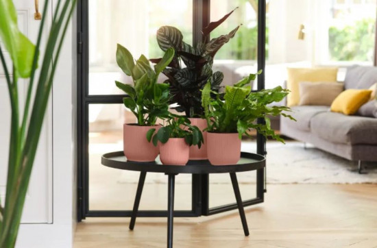 Plastový obal na květináč elho VIBES FOLD, průměr 14 cm, růžový-20604