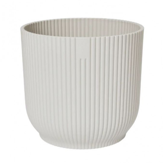 Plastový obal na květináč elho VIBES FOLD, průměr 18 cm, bílý