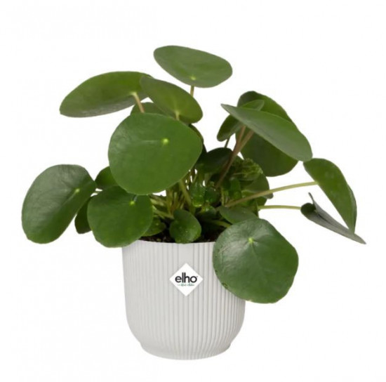 Plastový obal na květináč elho VIBES FOLD, průměr 18 cm, bílý-20592