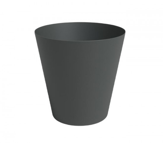 Plastový obal na květináč PORTO, průměr 18.3 cm, antracitový