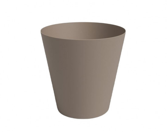 Plastový obal na květináč PORTO, průměr 18.3 cm, taupe