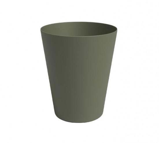 Plastový obal na květináč pro orchidej PORTO, průměr 12.7 cm, tmavě zelený