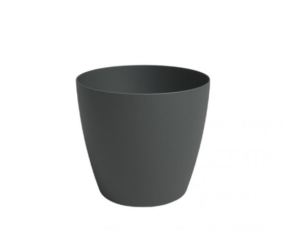 Plastový obal na květináč SAN REMO, průměr 30 cm, antracitový
