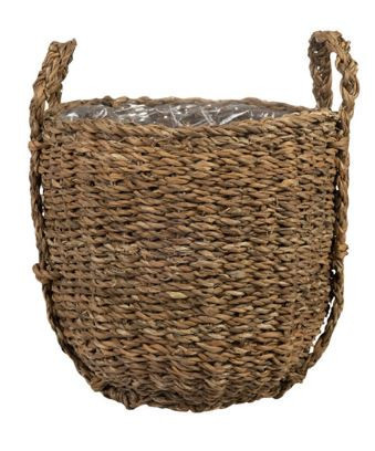 Pletený obal z mořské trávy RAY, rozměr 35 x 31 cm, hnědý