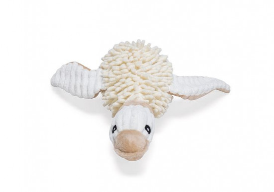 Plyšová hračka pro psy, kachna Jago ECO, béžová, 33 cm