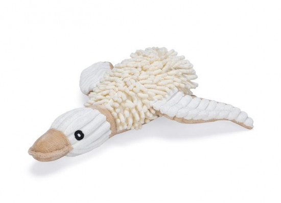 Plyšová hračka pro psy, kachna Jago ECO, béžová, 33 cm-28126