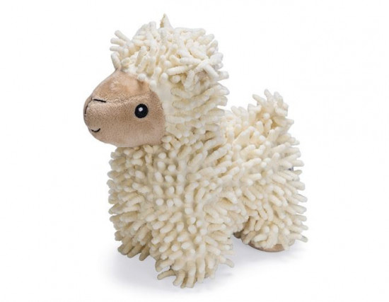 Plyšová hračka pro psy, ovce Jovi ECO, krémová, 20 cm