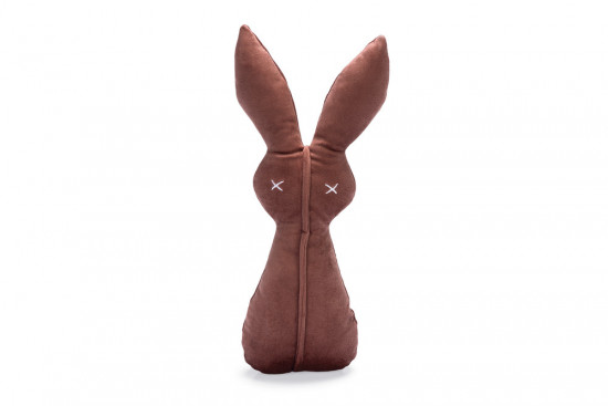 Plyšová hračka pro psy, zajíc Alina, růžová, 27 cm