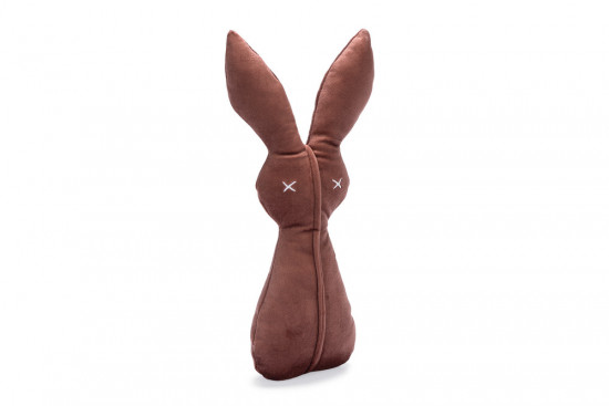 Plyšová hračka pro psy, zajíc Alina, růžová, 27 cm-28620