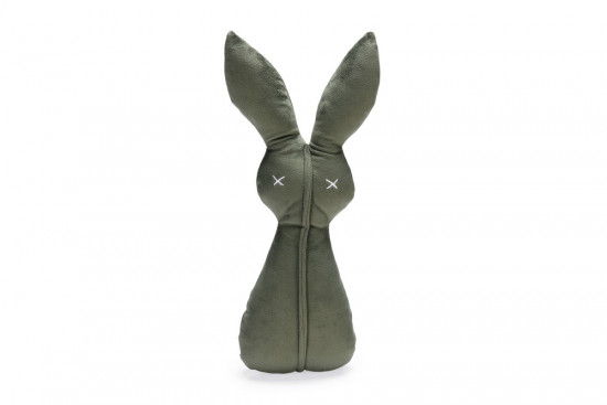 Plyšová hračka pro psy, zajíc Alina, zelená, 27 cm