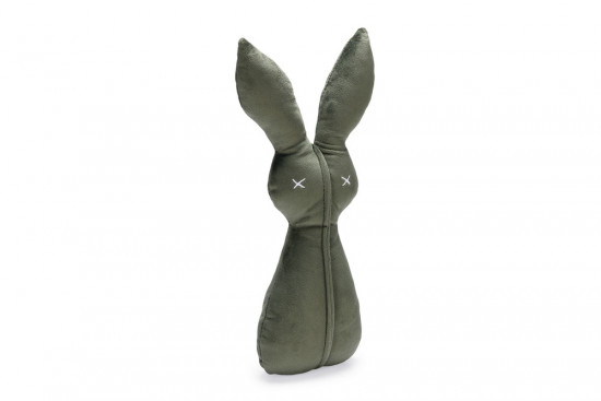 Plyšová hračka pro psy, zajíc Alina, zelená, 27 cm-28614