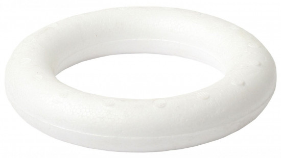Polystyrenový korpus na věnec, tvar kruh, průměr 20 cm