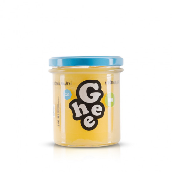Přepuštěné máslo, České ghíčko GHÍ BIO, dóza sklo, 340 ml