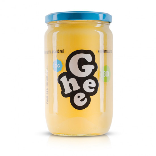 Přepuštěné máslo, České ghíčko GHÍ BIO, dóza sklo, 720 ml