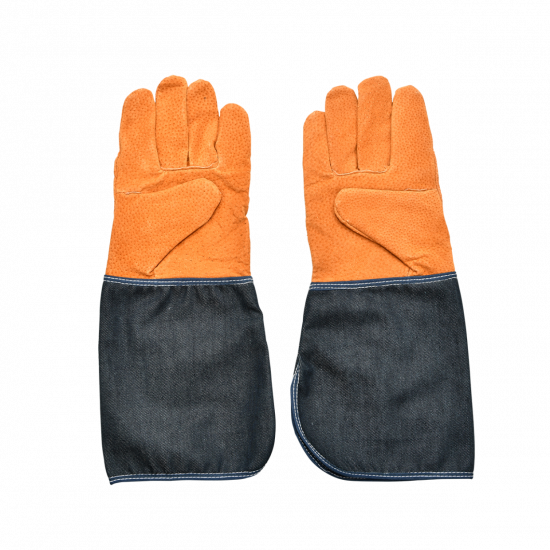 Prodloužené zahradní rukavice Esschert Design DENIM, pánské, velikost UNI, tmavě modré-12649