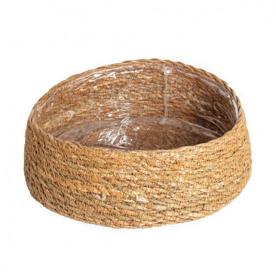 Proutěná miska na květináč, rozměr 23 x 9 cm, přírodní-23775