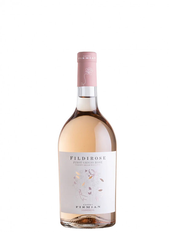 Růžové suché víno, Vinařství Mezzacorona Fildirose Pinot Grigio Castel Firmian, 12.5% obj., 0.75 l