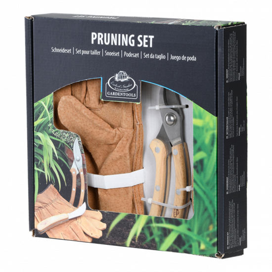 Sada nářadí pro roubování + rukavice, Esschert Design, 3 ks-12764