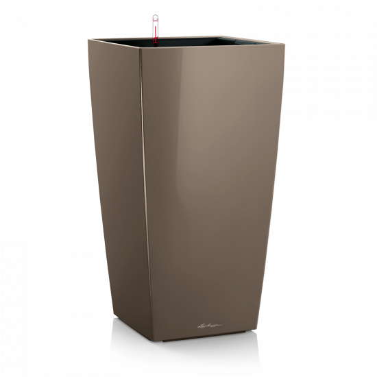Samozavlažovací květináč Lechuza CUBICO 22, komplet set, taupe