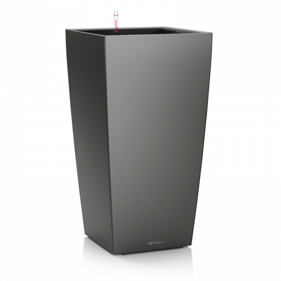 Samozavlažovací květináč Lechuza CUBICO 40, komplet set, antracitový