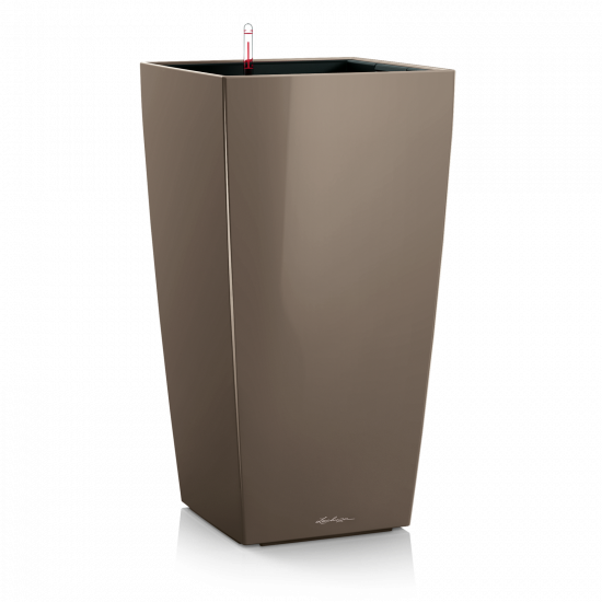 Samozavlažovací květináč Lechuza CUBICO 40, komplet set, taupe