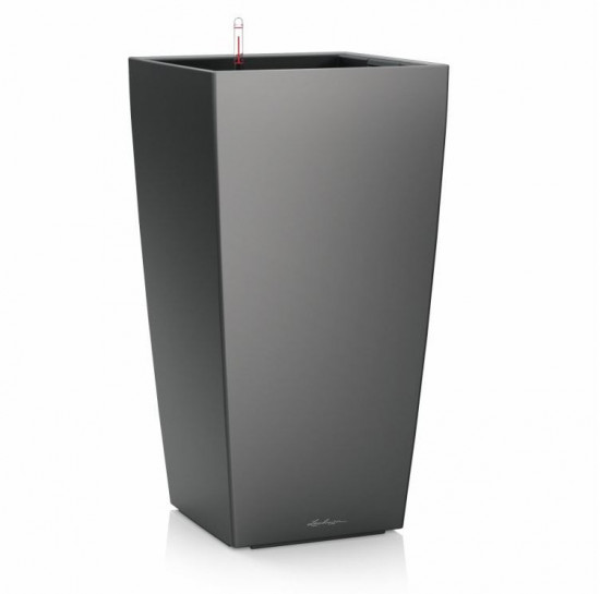 Samozavlažovací květináč Lechuza CUBICO 50, komplet set, antracitový