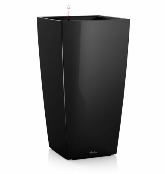 Samozavlažovací květináč Lechuza CUBICO 50, komplet set, černý