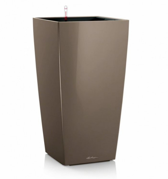 Samozavlažovací květináč Lechuza CUBICO 50, komplet set, taupe