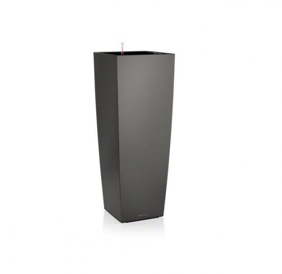 Samozavlažovací květináč Lechuza CUBICO ALTO 40, komplet set, antracitový