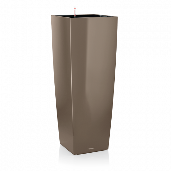 Samozavlažovací květináč Lechuza CUBICO ALTO 40, komplet set, taupe
