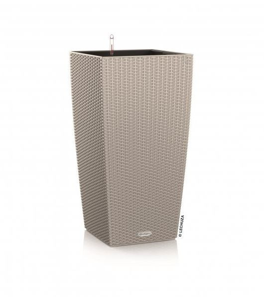 Samozavlažovací květináč Lechuza CUBICO Cottage 30, komplet set, pískový