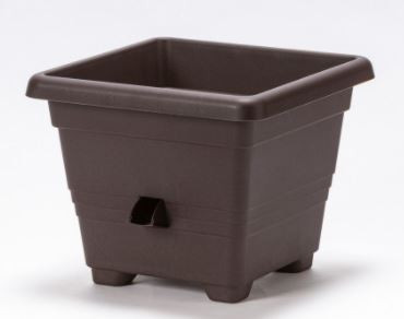Samozavlažovací květináč Plastia BERGAMOT 50, čokoládový