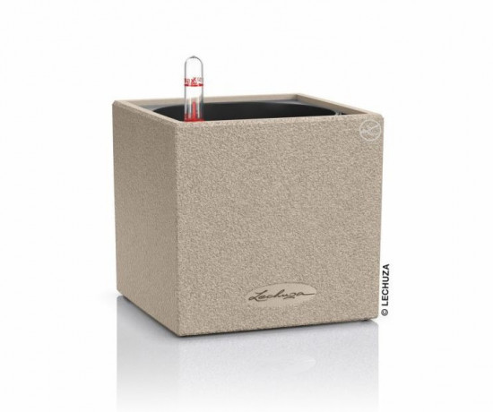 Samozavlažovací stolní květináč Lechuza CANTO STONE 14, komplet set, pískový