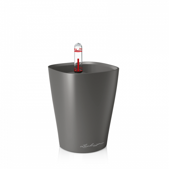 Samozavlažovací stolní květináč Lechuza MINI DELTINI 10, komplet set, antracitový