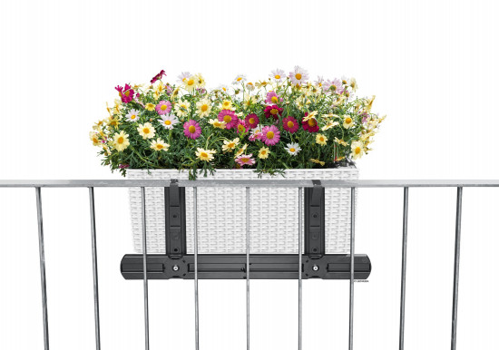 Samozavlažovací truhlík Lechuza BALCONERA Cottage 50 - komplet set, bílý-1297