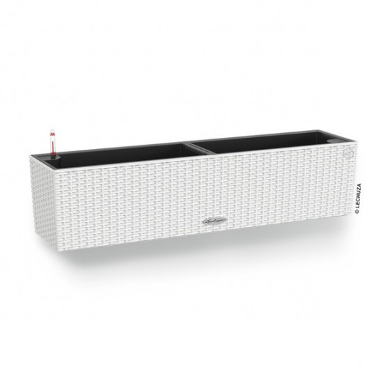 Samozavlažovací truhlík Lechuza BALCONERA Cottage 80 - komplet set, bílý