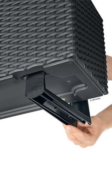 Samozavlažovací truhlík Lechuza BALCONERA Cottage 80 - komplet set, šedý-1451
