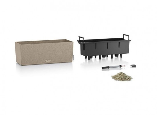 Samozavlažovací truhlík Lechuza BALCONERA Stone 50, komplet set, pískový-25170