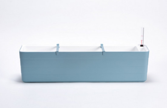 Samozavlažovací truhlík Plastia BERBERIS 80 - komplet set, modro-bílý