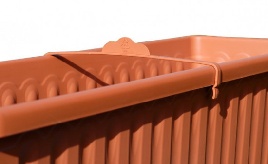 Samozavlažovací truhlík Plastia SIESTA LUX 40 - komplet set, terakotový-3577