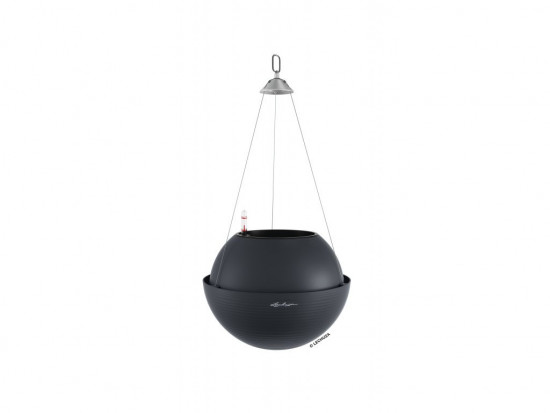 Samozavlažovací závěsný květináč Lechuza BOLA Color 32, komplet set, břidlicový
