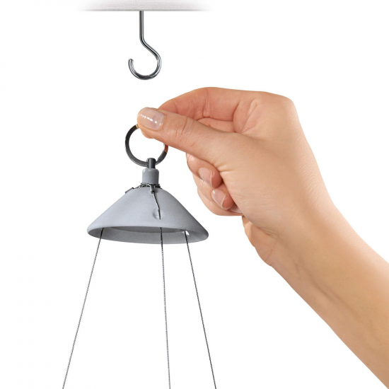 Samozavlažovací závěsný květináč Lechuza NIDO Cottage 27, komplet set, bílý-2637