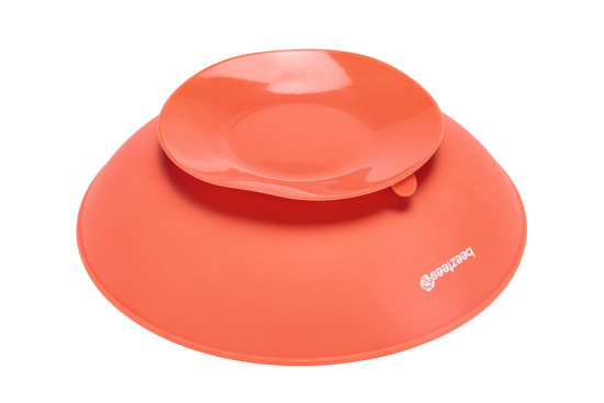 Silikonová miska proti hltání, červená, průměr 19 cm-28701