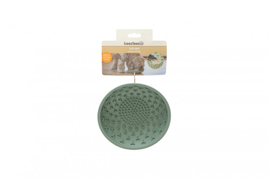 Silikonová miska proti hltání, zelená, průměr 19 cm