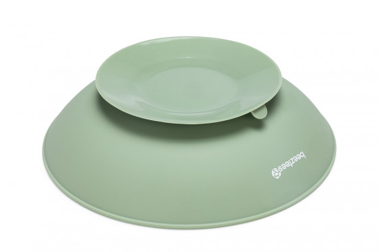 Silikonová miska proti hltání, zelená, průměr 19 cm-28711