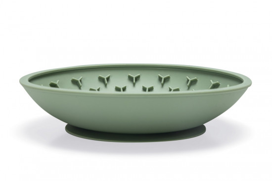 Silikonová miska proti hltání, zelená, průměr 19 cm-28712