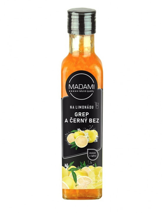 Sirup BezVa Grep & Černý Bez, 250 ml