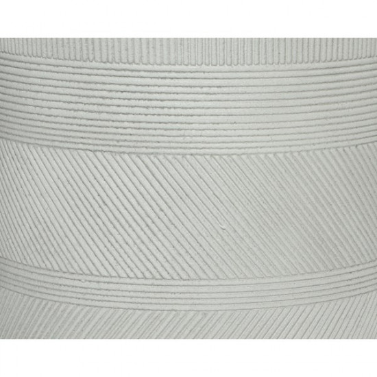 Sklolaminátový obal na nožičkách, LIAM, průměr 30 cm, bílý-19077
