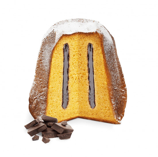 Sladký chléb s krémem z hořké čokolády Pandoro Cioccolato, dárkové balení, 1 kg-29298