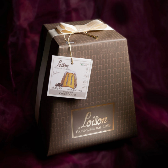 Sladký chléb s krémem z hořké čokolády Pandoro Cioccolato, dárkové balení, 1 kg-29300